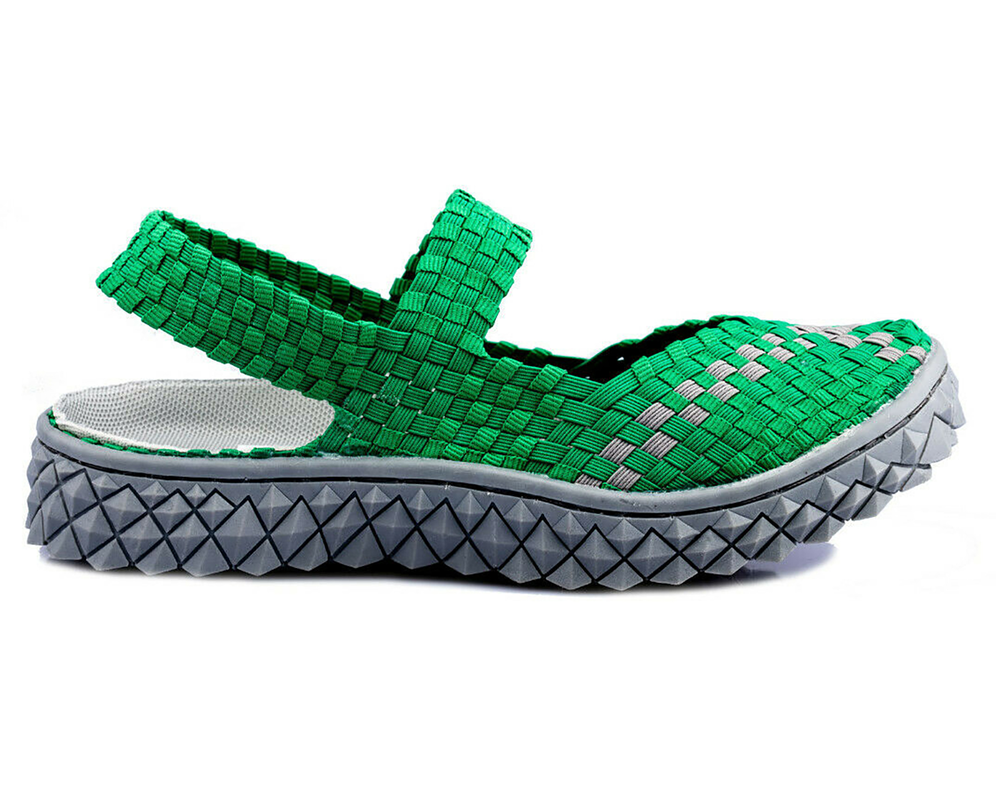 Damen Sandalen | TMA 140302 | komfortable Sandalen | Badelatschen | elastisch | grün | Größen 36 - 42