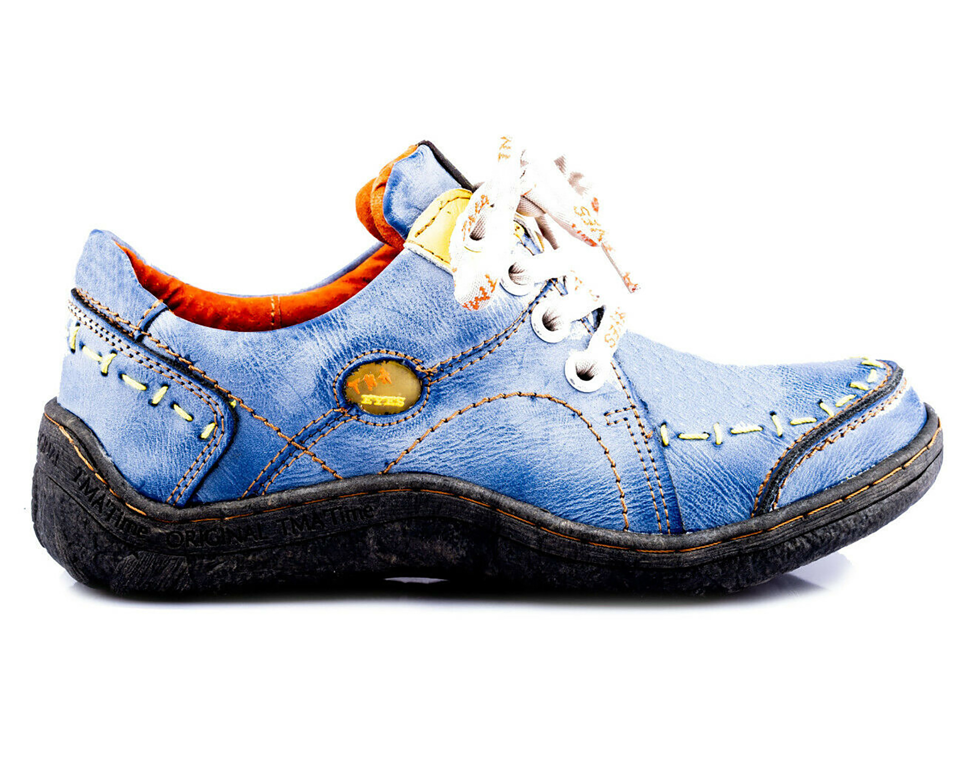Damen Halbschuh | TMA 1646 | Sneaker | Damen Sneakers | Echtleder | blau | Größen 36 - 42