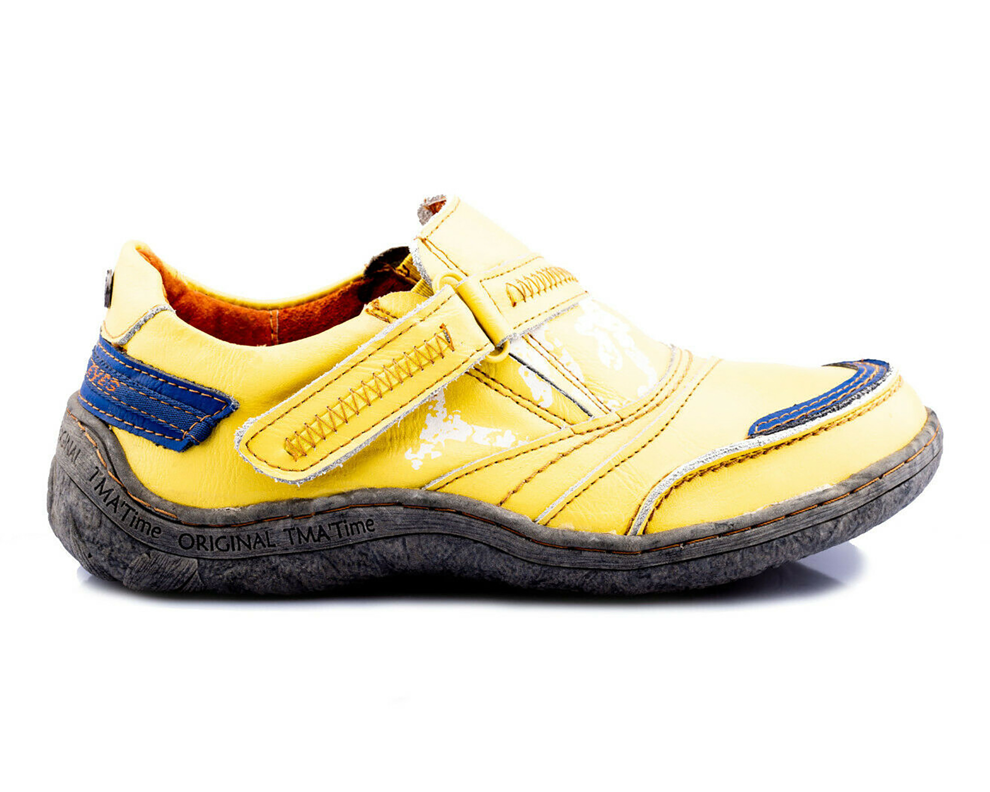 Damen Halbschuh | TMA 1364 | Sneaker | Damen Sneakers | Echtleder | gelb | Größen 36 - 42