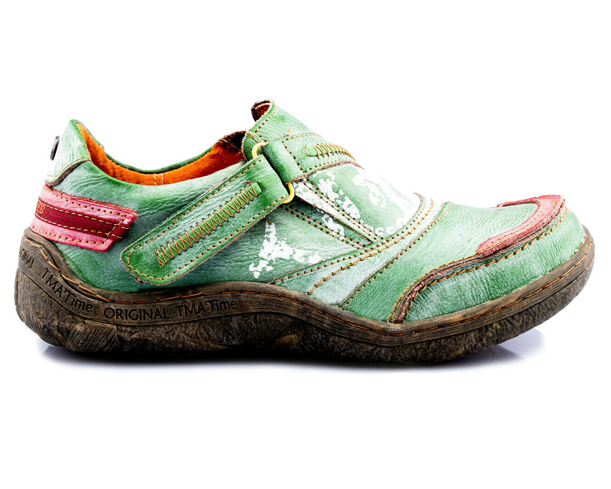 Damen Halbschuh | TMA 1364 | Sneaker | Damen Sneakers | Echtleder | grün | Größen 36 - 42
